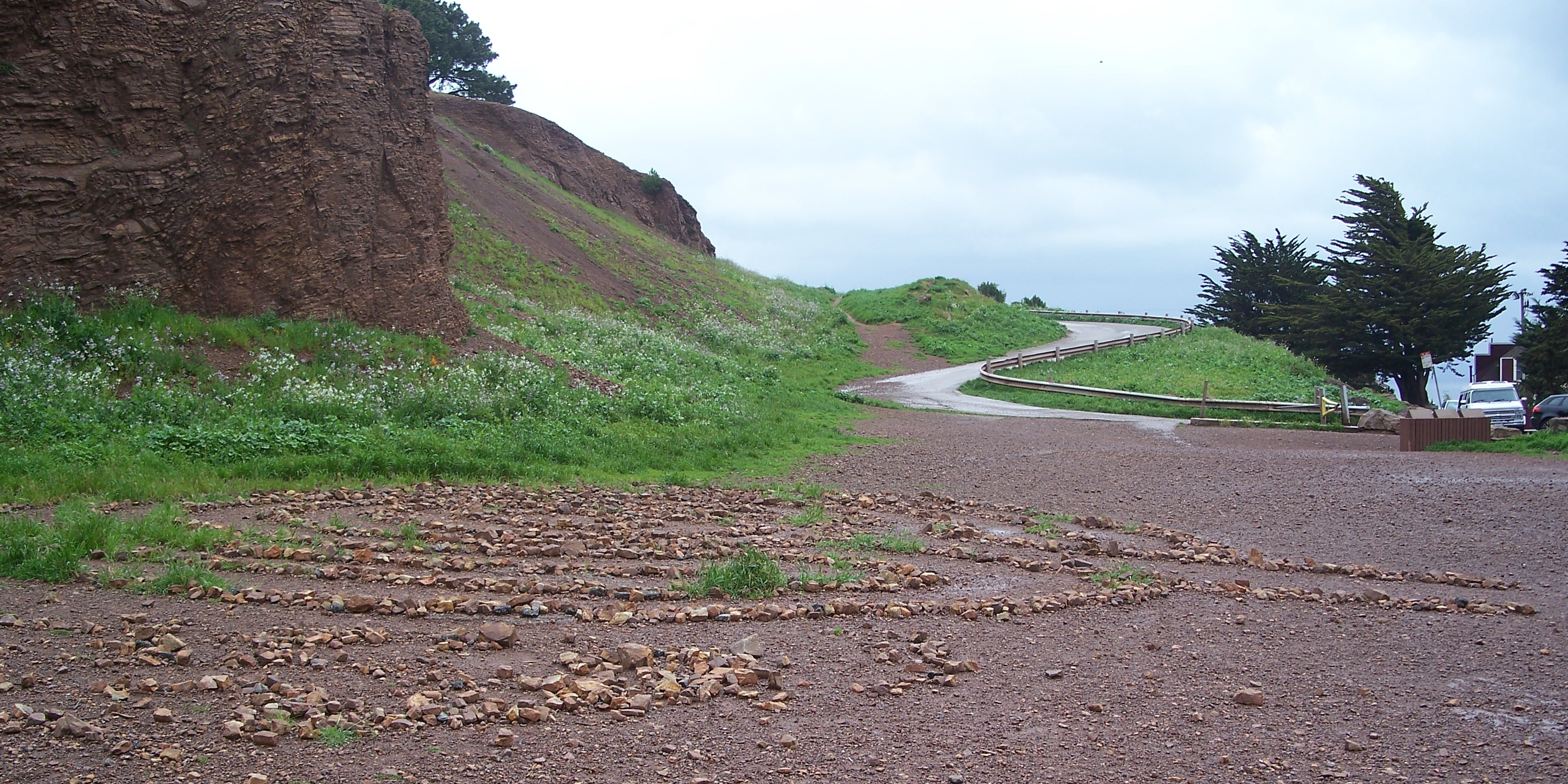 The road up the hill